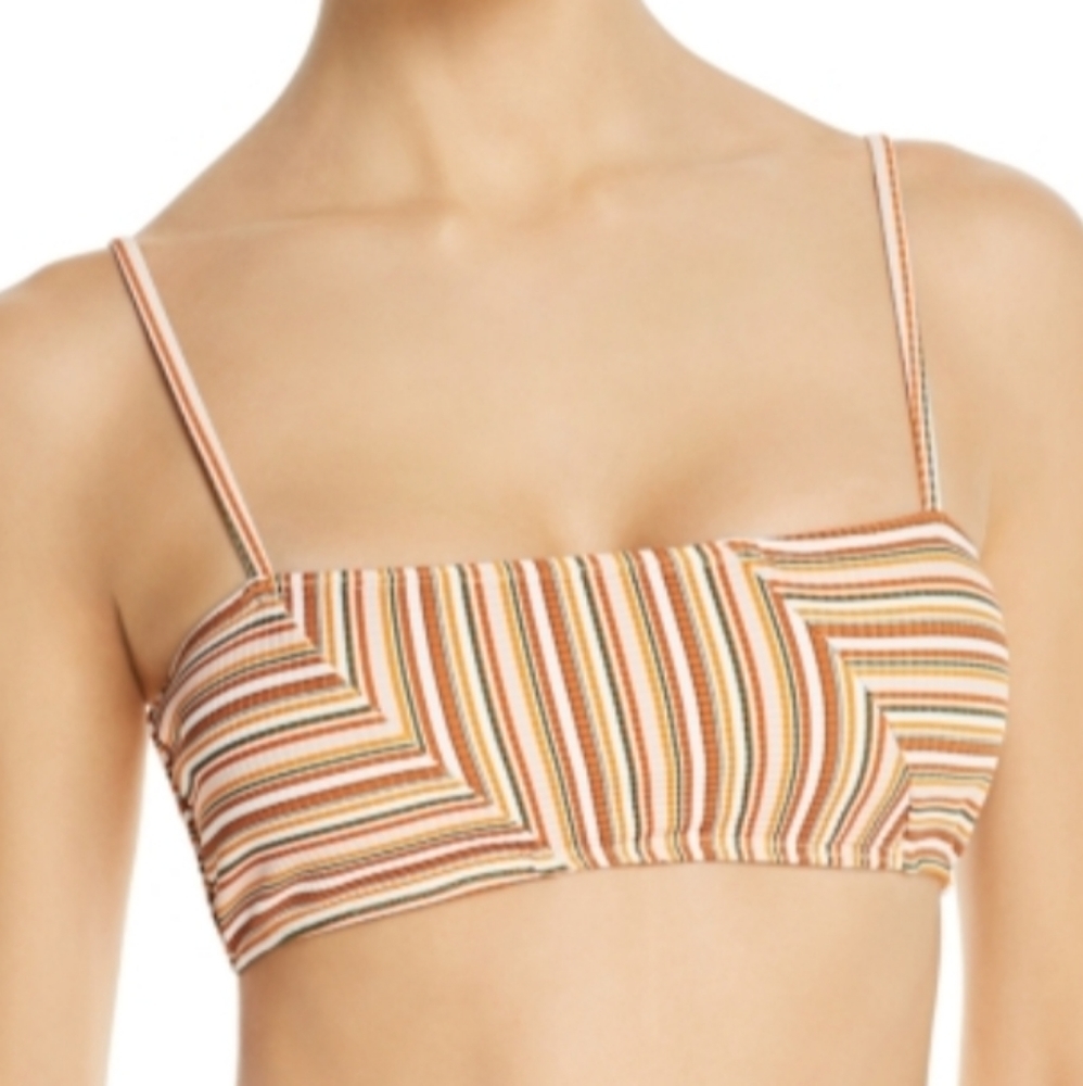Ellejay xRevolve Striped Lauren Bikini Top Large